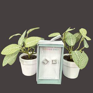 Neoglory Crystal Swarovski Element Stud Earrings